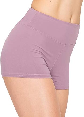ALWAYS Women Yoga Shorts - Soft Stretch Athletic Running Dance Safety Pants