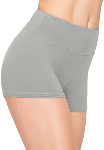 ALWAYS Women Yoga Shorts - Soft Stretch Athletic Running Dance Safety Pants
