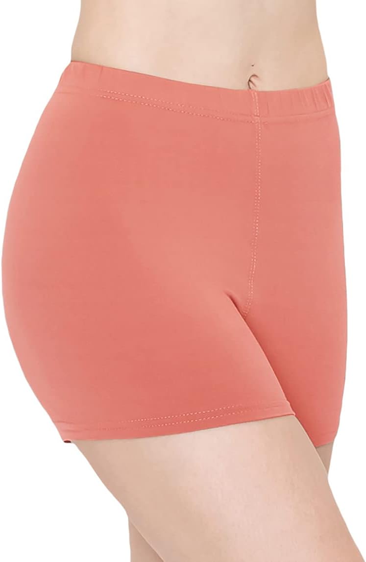 ALWAYS Women Yoga Shorts - Soft Stretch Athletic Running Dance Safety Pants