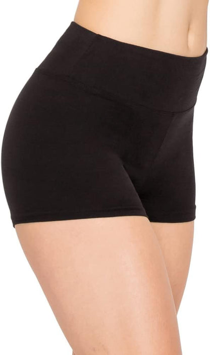 ALWAYS Women Yoga Shorts - Soft Stretch Athletic Running Dance Safety Pants