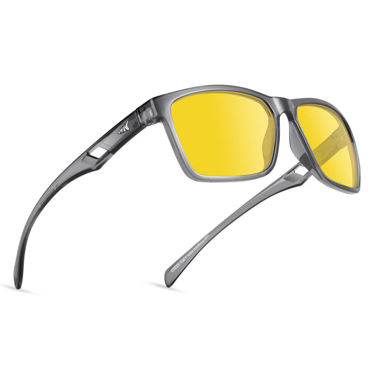 KastKing IllumiLens Night Vision Glasses, Night Driving Glasses for Men Women, Reduce Glare and Enhance Vision