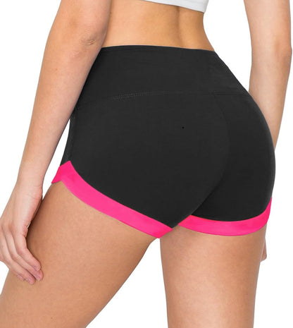 ALWAYS Women Yoga Shorts - Soft Stretch Athletic Running Dance Safety Pants