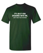 It's Ok If You Disagree with Me Funny Mens Graphics T Shirts | Adult Humor Graphic Tees | Novelty Sarcastic T-Shirts