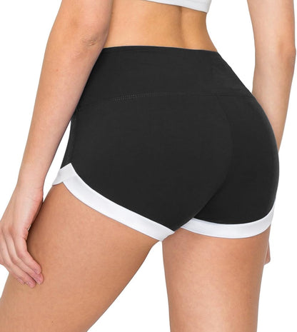 ALWAYS Women Yoga Shorts - Soft Stretch Athletic Running Dance Safety Pants