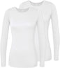 Adar Underscrubs for Women 2 Pack - Long Sleeve Underscrub Comfort Tee