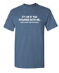 It's Ok If You Disagree with Me Funny Mens Graphics T Shirts | Adult Humor Graphic Tees | Novelty Sarcastic T-Shirts