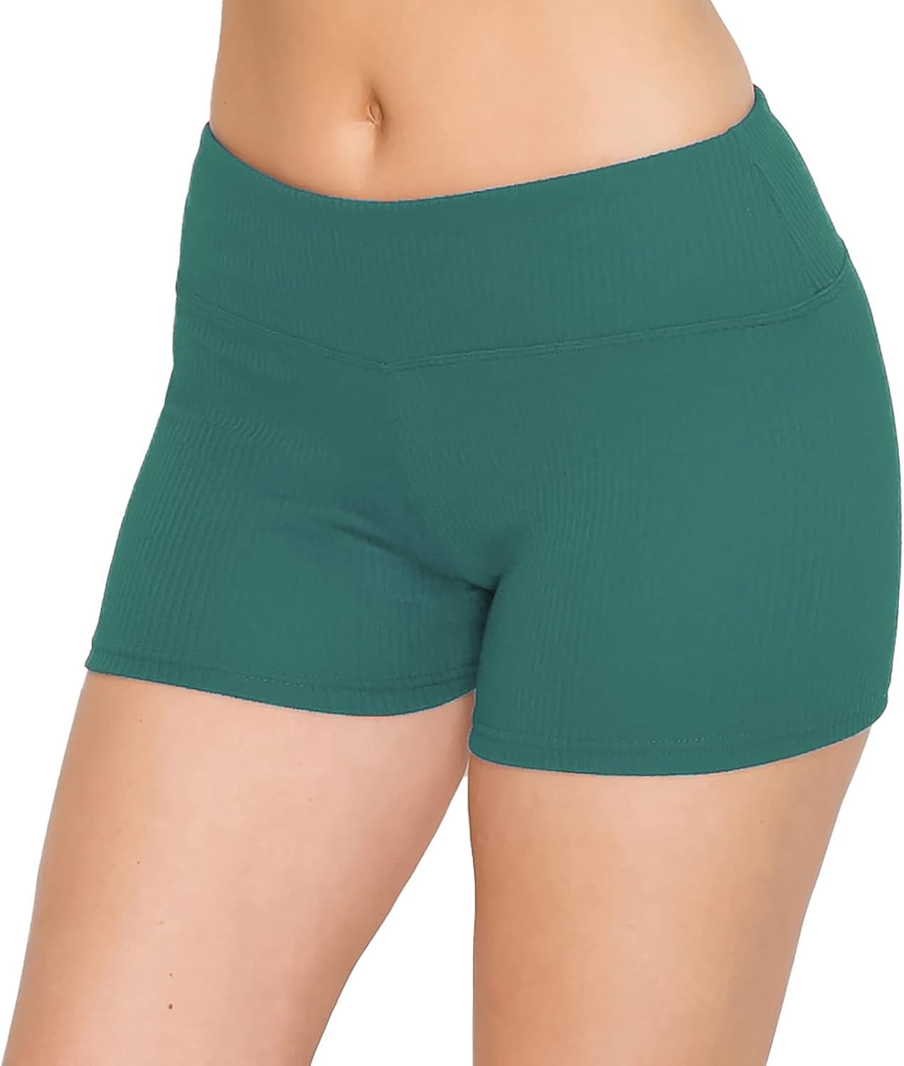 ALWAYS Women Yoga Shorts - Soft Stretch Athletic Running Dance Safety Pants