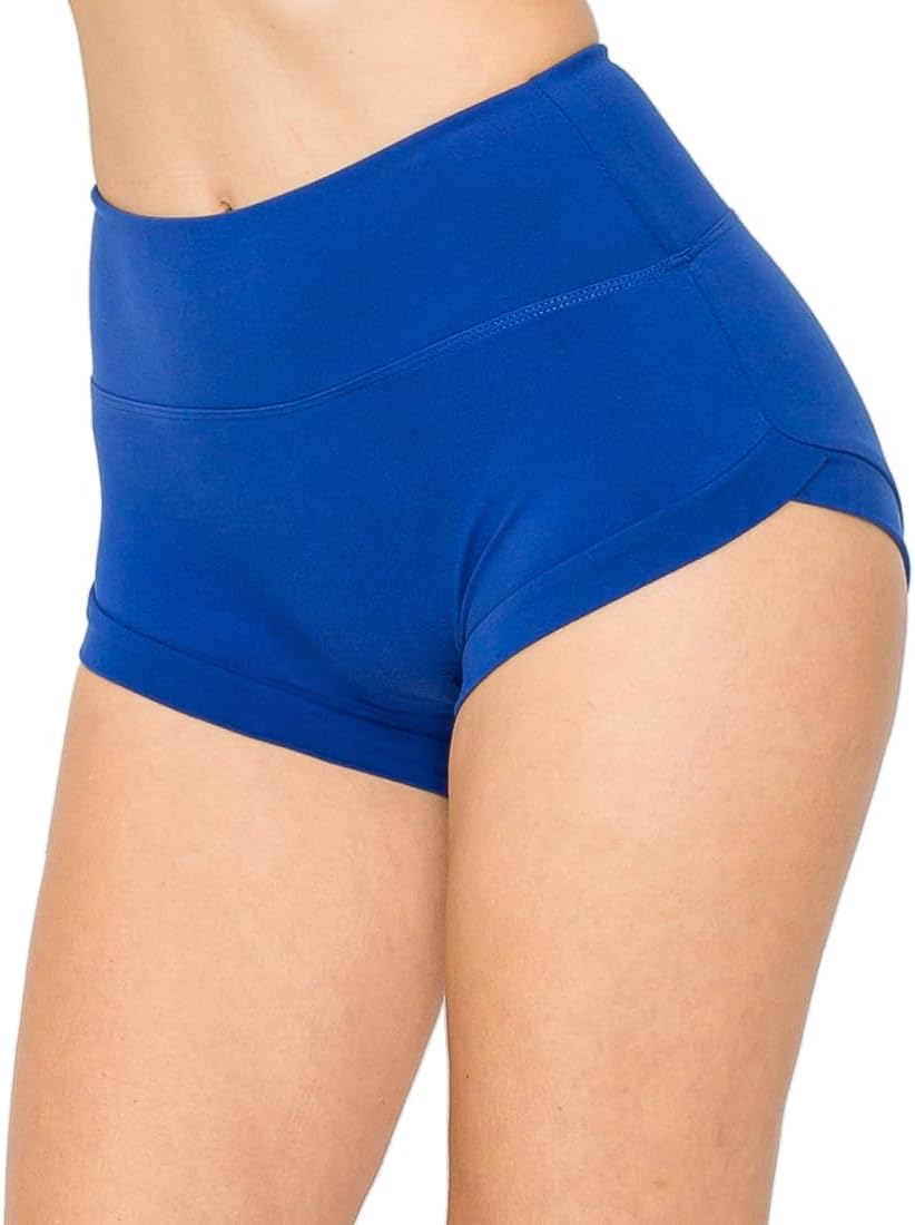 ALWAYS Women Yoga Shorts - Soft Stretch Athletic Running Dance Safety Pants