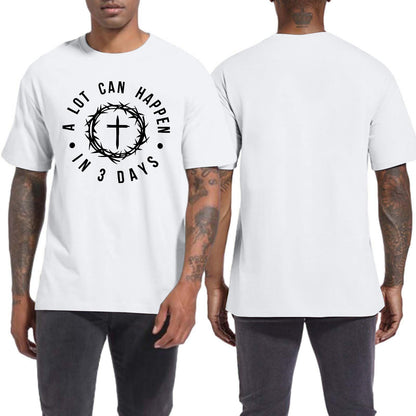 Christian Shirts for Men:Faith Cross Printed T-Shirts Christian Gifts for Men Jesus Shirts Holy Bible Tees