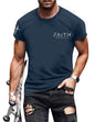 Christian Shirts for Men:Faith Cross Printed T-Shirts Christian Gifts for Men Jesus Shirts Holy Bible Tees