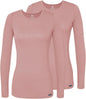 Adar Underscrubs for Women 2 Pack - Long Sleeve Underscrub Comfort Tee