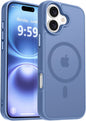 MOCCA Strong Magnetic for iPhone 14 Pro Max Case [Compatible with Magsafe] [10FT Military Grade Protective] Translucent Matte Slim Shockproof Case for iPhone 14 Pro Max 6.7"- Titanium Gray