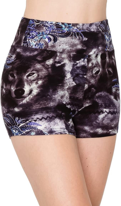 ALWAYS Women Yoga Shorts - Soft Stretch Athletic Running Dance Safety Pants