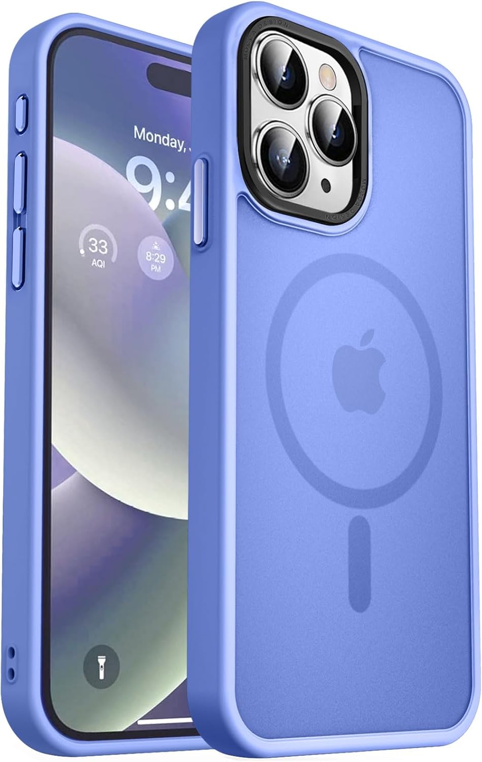 MOCCA Strong Magnetic for iPhone 14 Pro Max Case [Compatible with Magsafe] [10FT Military Grade Protective] Translucent Matte Slim Shockproof Case for iPhone 14 Pro Max 6.7"- Titanium Gray