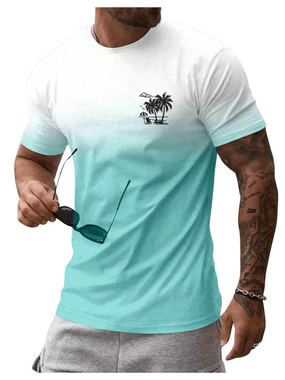 SOLY HUX Men's Short Sleeve Graphic Tees Summer Crewneck Top Shirt Beach Vacation T-Shirts