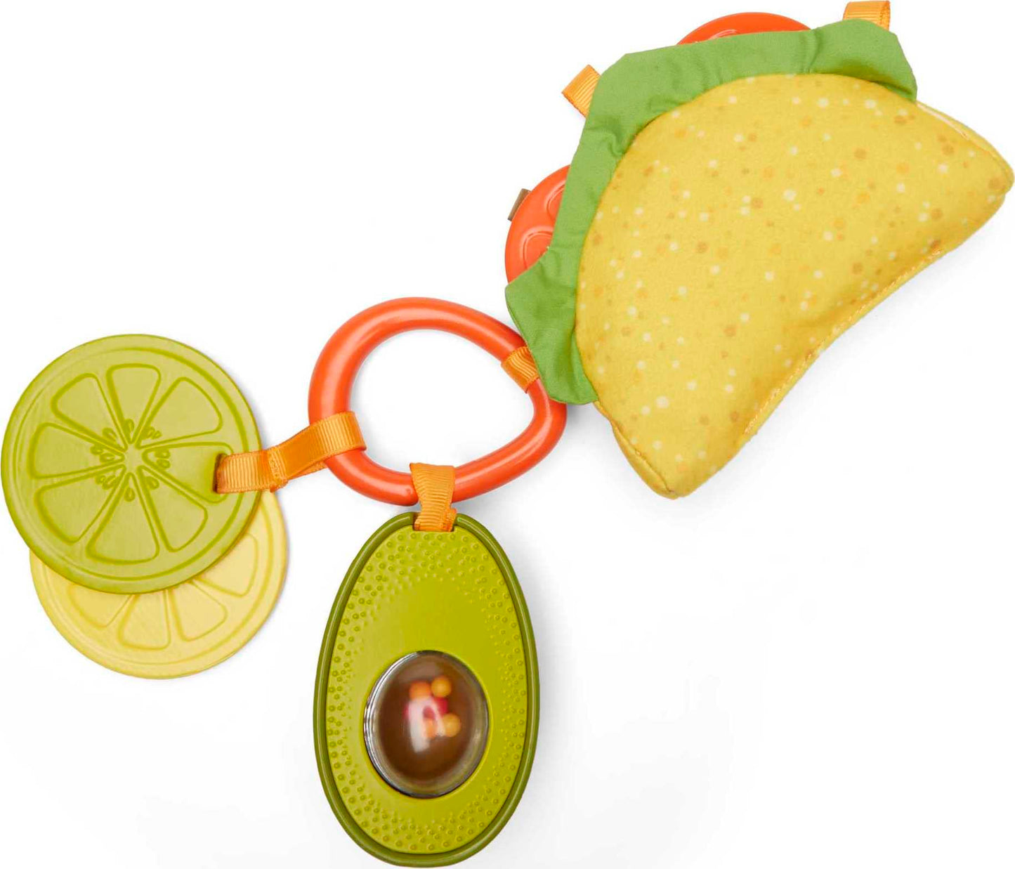 Fisher-Price Baby Toys Taco Tuesday Set, 3 Pretend Food Rattle & Sensory Activities for Newborns Ages 3+ Months