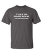 It's Ok If You Disagree with Me Funny Mens Graphics T Shirts | Adult Humor Graphic Tees | Novelty Sarcastic T-Shirts