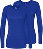 Adar Underscrubs for Women 2 Pack - Long Sleeve Underscrub Comfort Tee