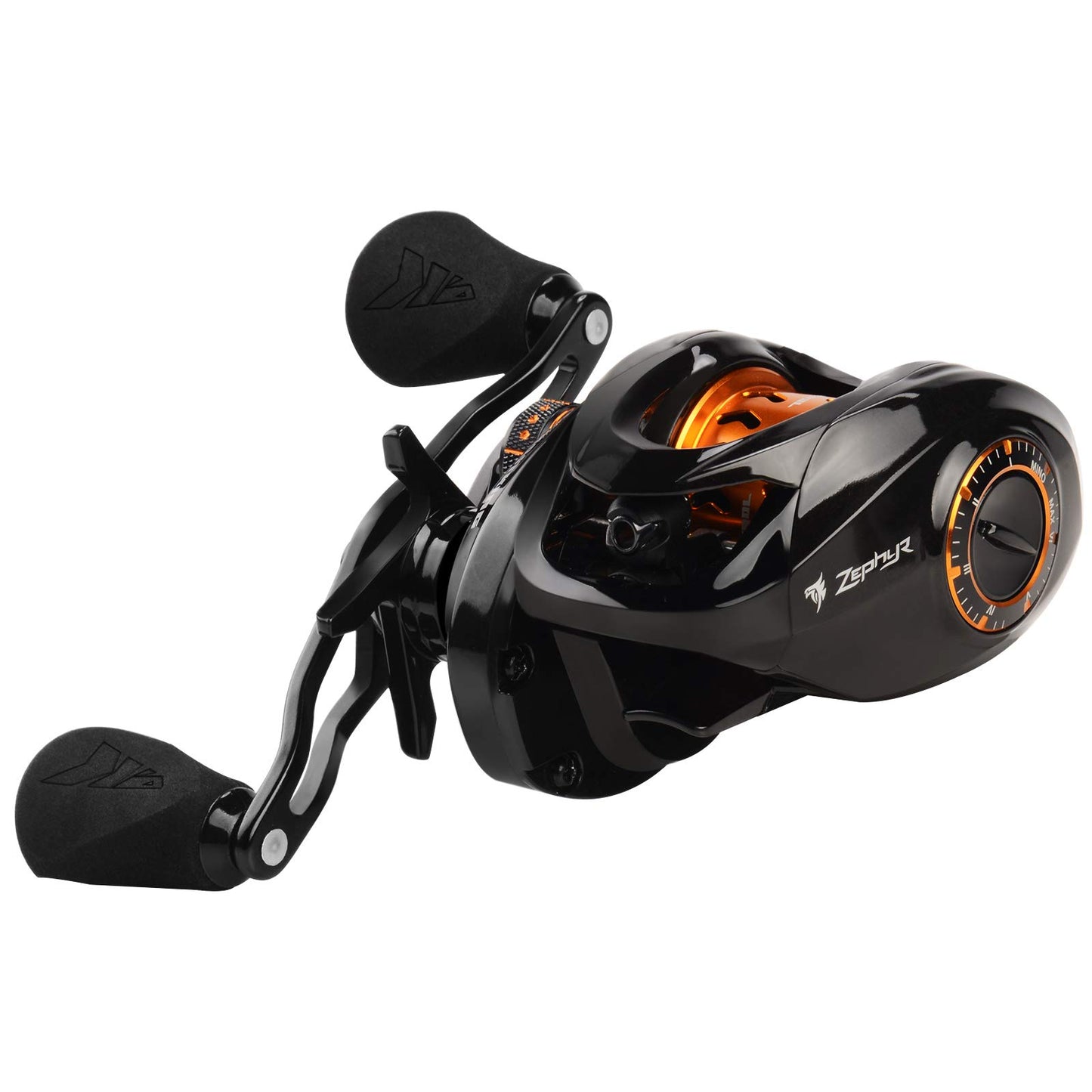 KastKing Zephyr Bait Finesse Baitcasting Reel, Carbon Fiber Fishing Reel - Drag Clicker Version, 7.2:1 Gear Ratio Fishing Reel - 5.6oz Lightweight Bait Finesse System Casting Reel