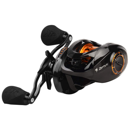 KastKing Zephyr Bait Finesse Baitcasting Reel, Carbon Fiber Fishing Reel - Drag Clicker Version, 7.2:1 Gear Ratio Fishing Reel - 5.6oz Lightweight Bait Finesse System Casting Reel