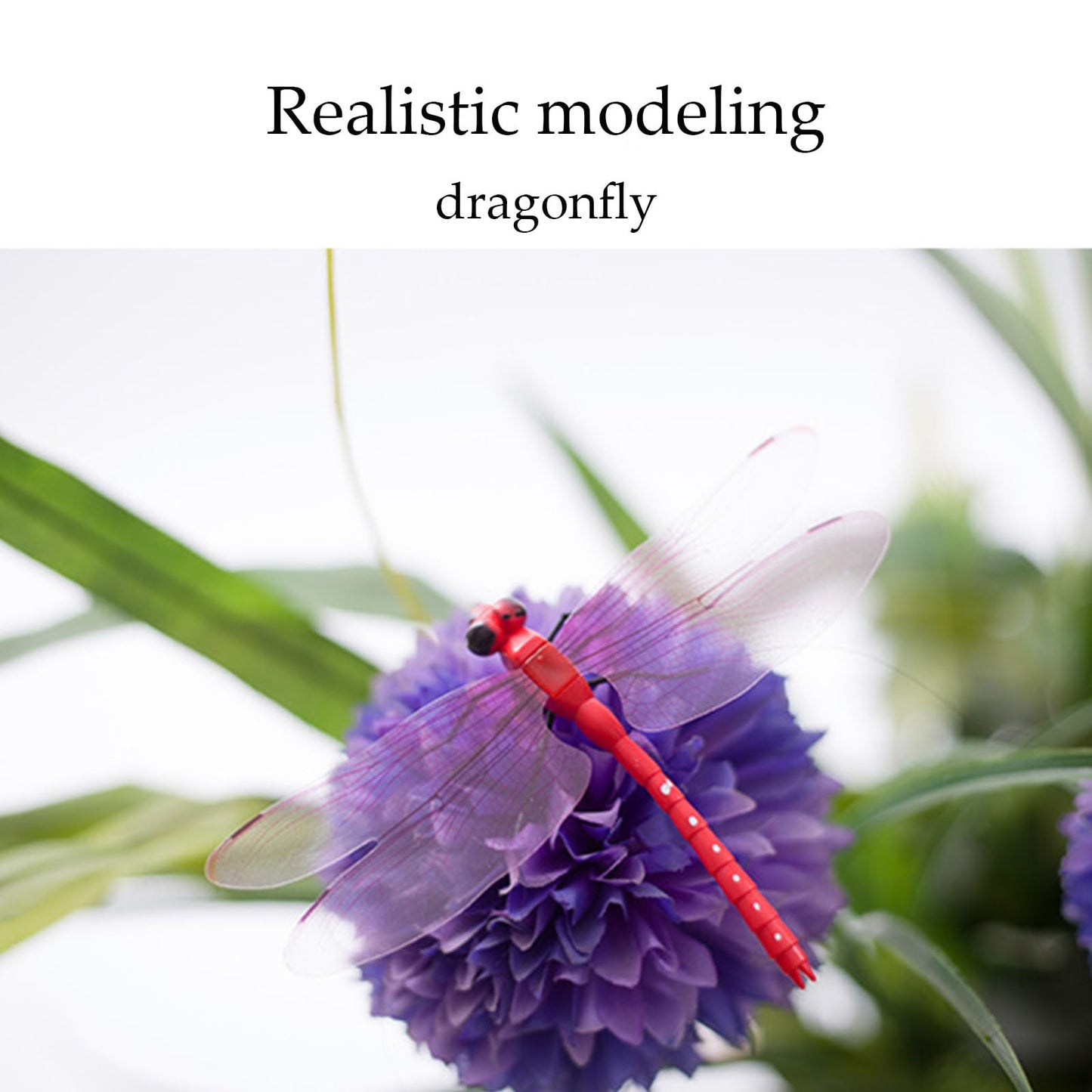 Outdoor Dragonfly, Garden Decoration,3D Artificial Dragonfly Clip,New Courtyard Decoration (16PCS)