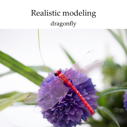 Outdoor Dragonfly, Garden Decoration,3D Artificial Dragonfly Clip,New Courtyard Decoration (16PCS)