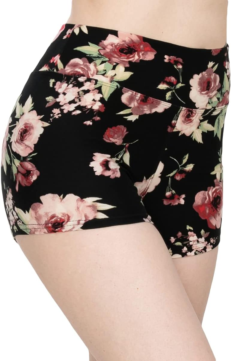 ALWAYS Women Yoga Shorts - Soft Stretch Athletic Running Dance Safety Pants