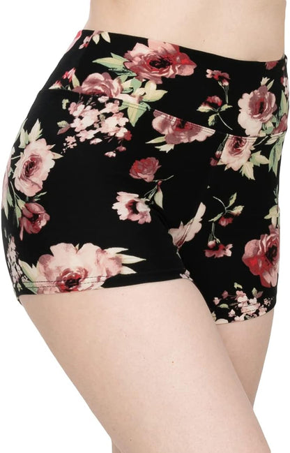 ALWAYS Women Yoga Shorts - Soft Stretch Athletic Running Dance Safety Pants