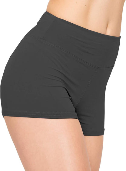 ALWAYS Women Yoga Shorts - Soft Stretch Athletic Running Dance Safety Pants