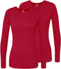 Adar Underscrubs for Women 2 Pack - Long Sleeve Underscrub Comfort Tee