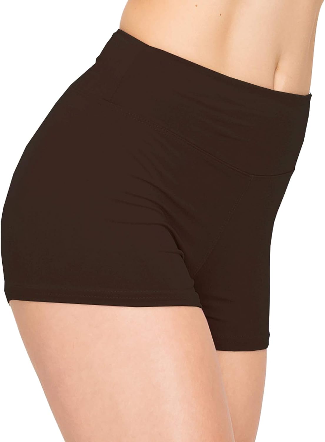 ALWAYS Women Yoga Shorts - Soft Stretch Athletic Running Dance Safety Pants