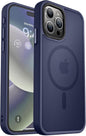 MOCCA Strong Magnetic for iPhone 14 Pro Max Case [Compatible with Magsafe] [10FT Military Grade Protective] Translucent Matte Slim Shockproof Case for iPhone 14 Pro Max 6.7"- Titanium Gray