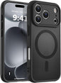 MOCCA Strong Magnetic for iPhone 14 Pro Max Case [Compatible with Magsafe] [10FT Military Grade Protective] Translucent Matte Slim Shockproof Case for iPhone 14 Pro Max 6.7"- Titanium Gray