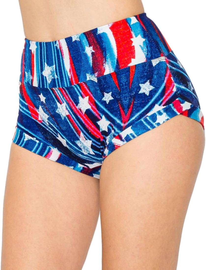 ALWAYS Women Yoga Shorts - Soft Stretch Athletic Running Dance Safety Pants