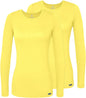 Adar Underscrubs for Women 2 Pack - Long Sleeve Underscrub Comfort Tee