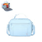 NOL Nylon Waterproof Kids Lunch Bag, Insulated Lunch Bag, Lunch box Cooler, Reusable, Zip Closure with Buckle Handle Holds Lunch Box, Snacks & Water Bottle for School Work, Cream