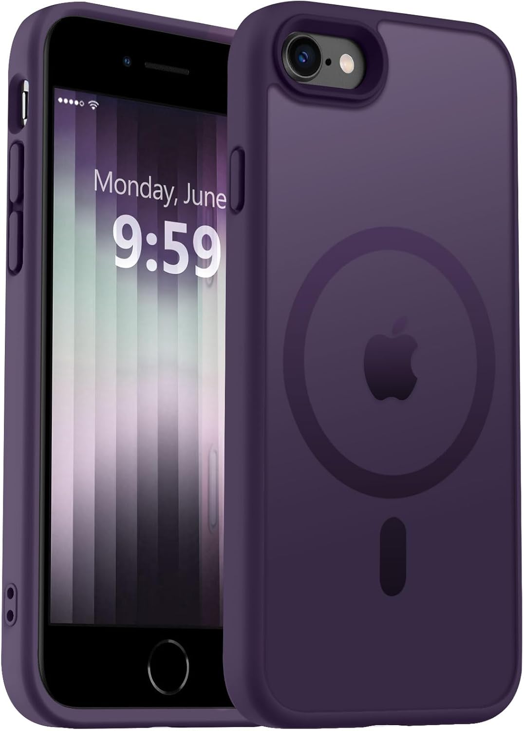 MOCCA Strong Magnetic for iPhone 14 Pro Max Case [Compatible with Magsafe] [10FT Military Grade Protective] Translucent Matte Slim Shockproof Case for iPhone 14 Pro Max 6.7"- Titanium Gray