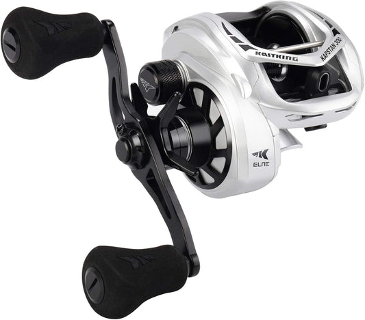 KastKing Kapstan Elite 300 Baitcasting Fishing Reel, Low Profile, Large Capacity Casting Reel, Graphite Frame, 35 lbs. Drag 5.4:1 Ratio, 8+1 Double Shielded/SS BB Centrifugal Braking