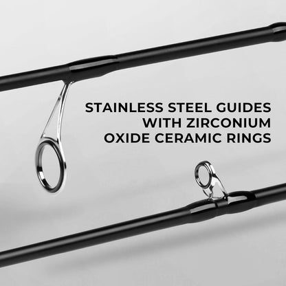 KastKing Crixus Fishing Rods,IM6 Graphite Spinning Rod & Casting Rod W/Zirconium Oxide Ring Stainless Steel Guides, SuperPolymer Handle