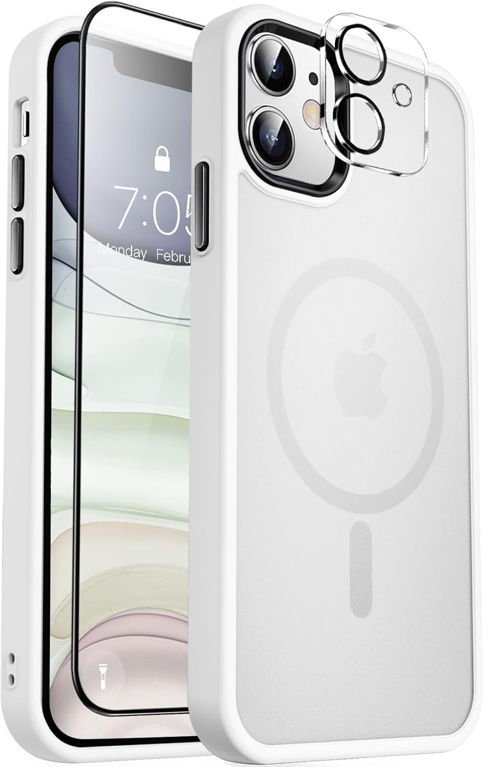 MOCCA Strong Magnetic for iPhone 14 Pro Max Case [Compatible with Magsafe] [10FT Military Grade Protective] Translucent Matte Slim Shockproof Case for iPhone 14 Pro Max 6.7"- Titanium Gray