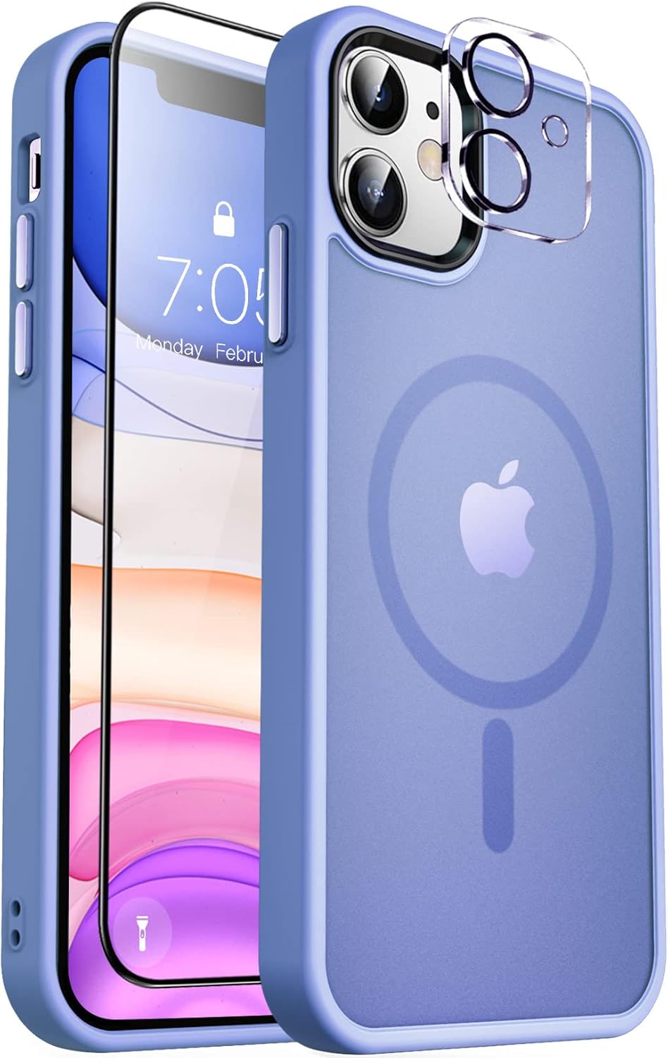 MOCCA Strong Magnetic for iPhone 14 Pro Max Case [Compatible with Magsafe] [10FT Military Grade Protective] Translucent Matte Slim Shockproof Case for iPhone 14 Pro Max 6.7"- Titanium Gray