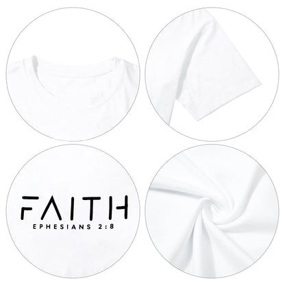 Christian Shirts for Men:Faith Cross Printed T-Shirts Christian Gifts for Men Jesus Shirts Holy Bible Tees