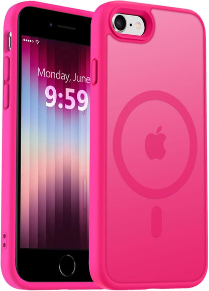 MOCCA Strong Magnetic for iPhone 14 Pro Max Case [Compatible with Magsafe] [10FT Military Grade Protective] Translucent Matte Slim Shockproof Case for iPhone 14 Pro Max 6.7"- Titanium Gray