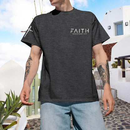 Christian Shirts for Men:Faith Cross Printed T-Shirts Christian Gifts for Men Jesus Shirts Holy Bible Tees