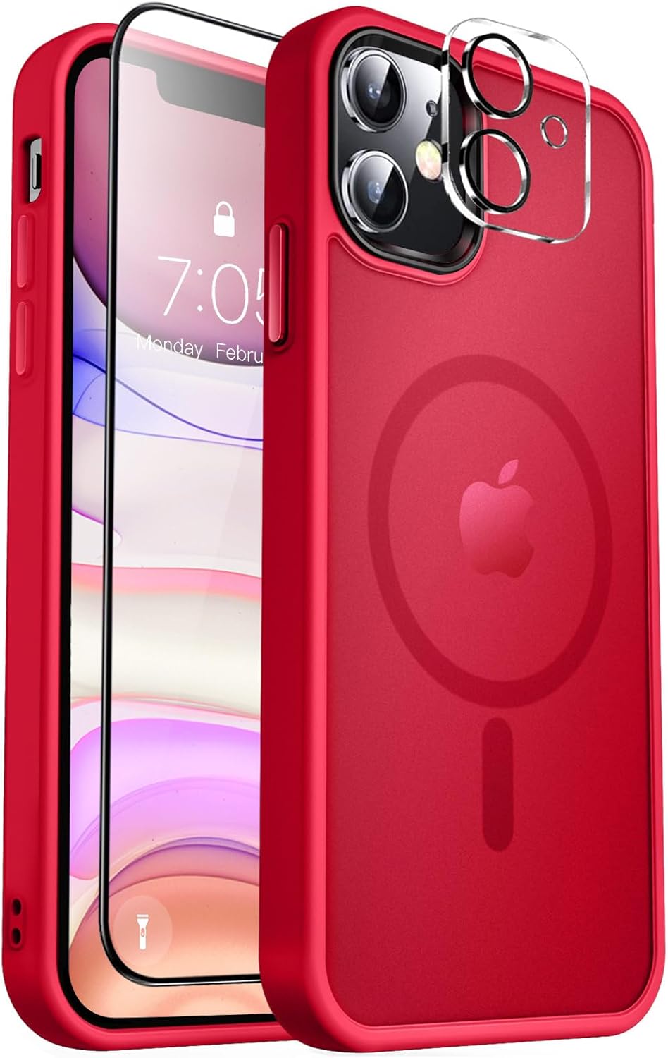 MOCCA Strong Magnetic for iPhone 14 Pro Max Case [Compatible with Magsafe] [10FT Military Grade Protective] Translucent Matte Slim Shockproof Case for iPhone 14 Pro Max 6.7"- Titanium Gray