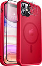 MOCCA Strong Magnetic for iPhone 14 Pro Max Case [Compatible with Magsafe] [10FT Military Grade Protective] Translucent Matte Slim Shockproof Case for iPhone 14 Pro Max 6.7"- Titanium Gray