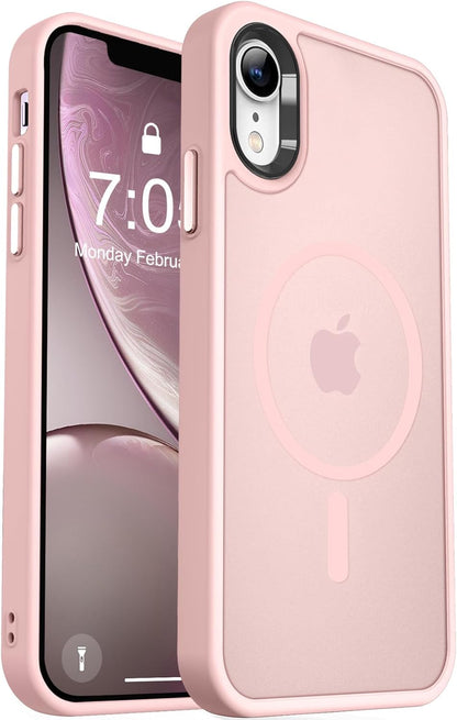 MOCCA Strong Magnetic for iPhone 14 Pro Max Case [Compatible with Magsafe] [10FT Military Grade Protective] Translucent Matte Slim Shockproof Case for iPhone 14 Pro Max 6.7"- Titanium Gray