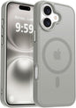MOCCA Strong Magnetic for iPhone 14 Pro Max Case [Compatible with Magsafe] [10FT Military Grade Protective] Translucent Matte Slim Shockproof Case for iPhone 14 Pro Max 6.7"- Titanium Gray