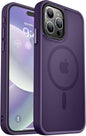 MOCCA Strong Magnetic for iPhone 14 Pro Max Case [Compatible with Magsafe] [10FT Military Grade Protective] Translucent Matte Slim Shockproof Case for iPhone 14 Pro Max 6.7"- Titanium Gray