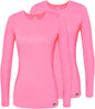 Adar Underscrubs for Women 2 Pack - Long Sleeve Underscrub Comfort Tee